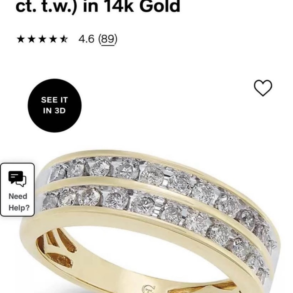 Macy's Gold  Channel-Set Ring with Timeless Elegance